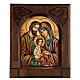 Byzantinische Ikone Heilige Familie 24x18cm s1