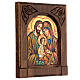 Byzantinische Ikone Heilige Familie 24x18cm s3