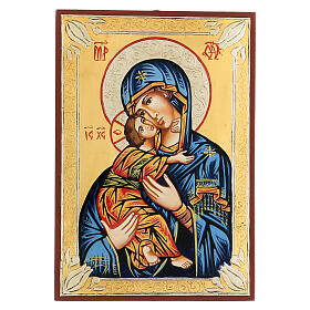 Icona rumena Vergine di Vladimir
