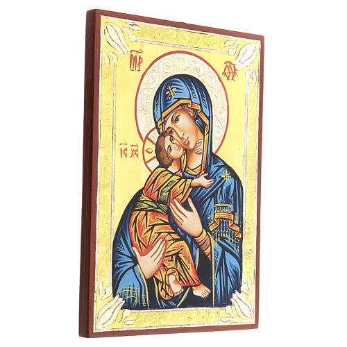 Ícone romeno Nossa Senhora de Vladimir 3