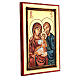 Hand painted icon of the Holy Family s3