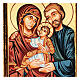 Ícono Sagrada Familia pintada a mano s2