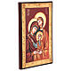 Icona Sacra Famiglia su tavola legno s3