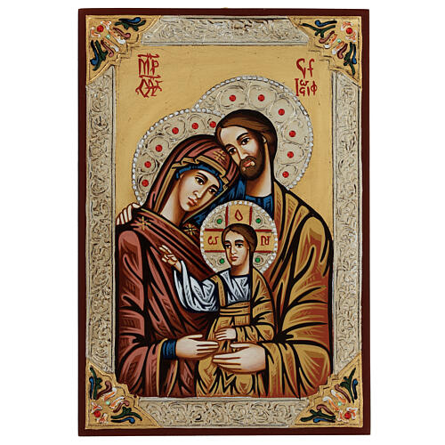 Icon of the Holy Family with strass 1