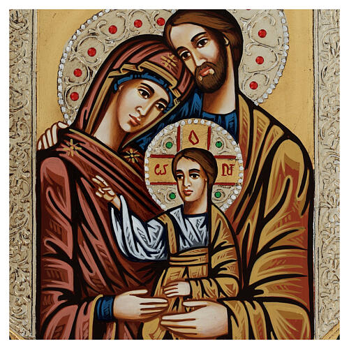Icon of the Holy Family with strass 2
