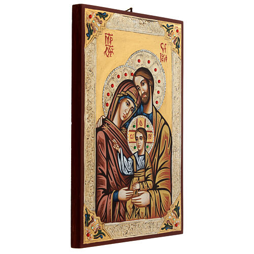 Icon of the Holy Family with strass 3
