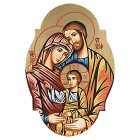 Icona Sacra Famiglia ovale