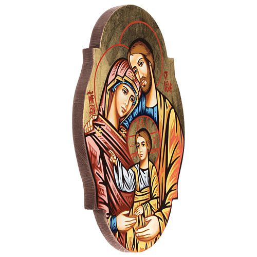 Ícone Sagrada Família oval 3