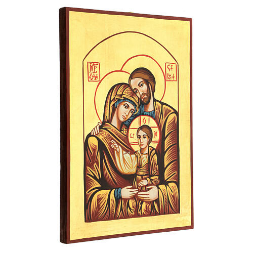 Ícone Sagrada Família pintado à mão 3