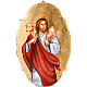 Icona di Gesù Buon Pastore ovale s1
