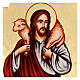 Icona di Gesù Buon Pastore ovale s2