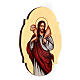 Ícone de Jesus Bom Pastor oval s3