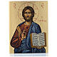 Ikona bizantyjska Chrystus Pantokrator 24x18 cm malowana ręcznie na drewnie s1