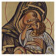 Byzantine icon Madonna of Tenderness painted on wood 24x18 cm s2