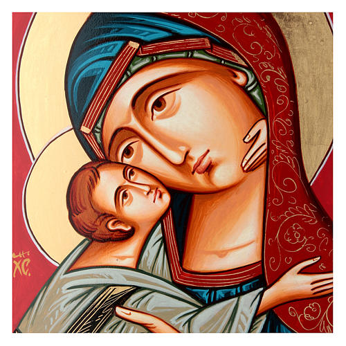 Ikone Gottesmutter mit Kind, Glykophilousa, 44x32 cm 2