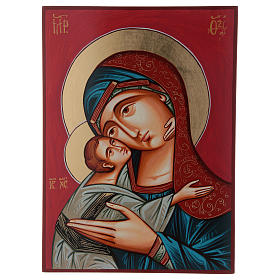 Vierge Glykophilousa avec Enfant 44x32 cm icône Roumanie