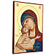 Icono Rumanía Virgen Glykophilousa 44x32 cm con niño fondo oro s3