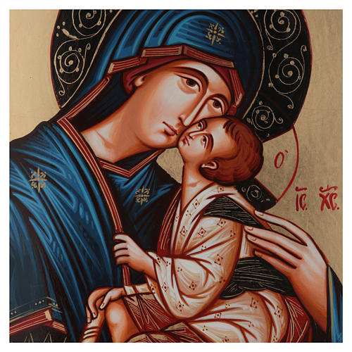 Ikone Gottesmutter mit Kind, Eleusa, 44x32 cm 2