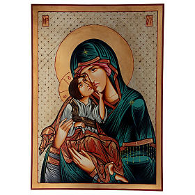 Ikone, Gottesmutter mit Kind, Hodegetria, 70x50 cm