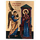 Byzantine icon Annunciation painted on wood 25x20 cm Romania s1