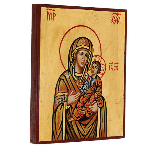 rumänische Ikone Gottesmutter mit Kind, Hodegetria, 22x18 cm 3