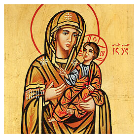 Icono sagrado Virgen Hodigitria Rumanía 22x18 cm