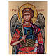 Byzantine icon Archangel Michael hand painted 18x14 cm Romania s1