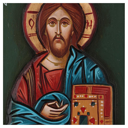 Rumänische Ikone Christus Pantokrator, 24x18 cm 2
