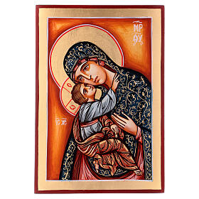 Ícones Pintados Roménia: Ícone Mãe de Deus capa verde 30x20 cm Roménia Ícones Pintados Roménia: Ícone Mãe de Deus capa verde 30x20 cm Roménia