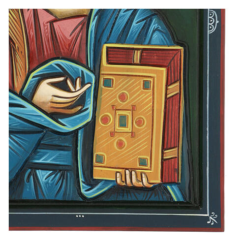 Rumänische Ikone Christus Pantokrator, 45x30 cm 4