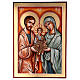 Ícone Sagrada Família Roménia 70x50 cm borde dourado s1