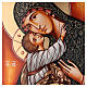 Icono Virgen con niño capa verde 70x50 cm Rumanía s2