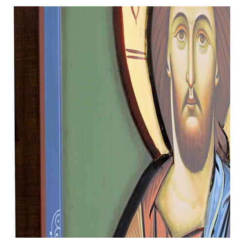 Icono Cristo Pantocrátor tallado 70x50 cm Rumanía 5