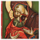 Icono Virgen con niño capa roja 70x50 cm Rumanía s2