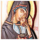 Icono tallado Virgen con niño 30x20 cm s3