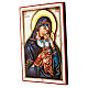 Icon hand painted Romania 45x30 craved Madonna with Child s3