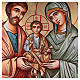 Rumänische Ikone, Heilige Familie, handgemalt, 70x50 cm s2