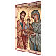 Icône peinte à la main Sainte Famille Roumanie 70x50 cm s3