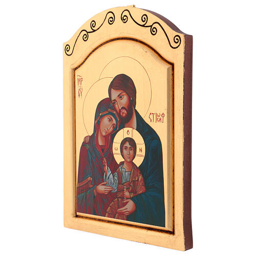 Silkscreen icon Holy Family 30x20 cm 3