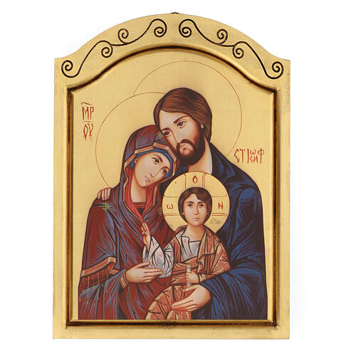 Siebdruck-Ikone, Heilige Familie, 45x30 cm 1