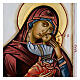 Icono Virgen con niño capa violeta 70x50 cm Rumanía s2
