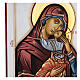 Icono Virgen con niño capa violeta 70x50 cm Rumanía s4