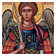 Hand painted icon Archangel Michael on golden background 18x14 cm Romania s2