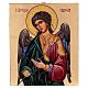 Icona Arcangelo Gabriele dipinta a mano fondo oro 18x14 cm Romania s1