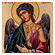 Icona Arcangelo Gabriele dipinta a mano fondo oro 18x14 cm Romania s2