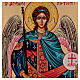 Hand painted icon Archangel Raphael on golden background 18x14 cm Romania s2