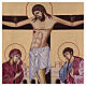Icono Crucifixión Jesús pintado a mano con fondo oro 24x18 cm Rumanía s2