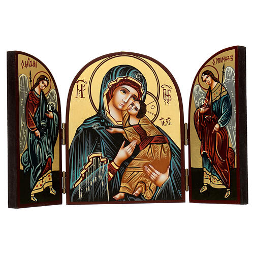 Tryptyk Matka Boża 20x30 cm malowany ręcznie, Rumunia 2