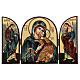 Triptych Mother of God 20x30 hand painted Romania s1