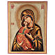 Ícone pintado Madre de Deus de Vladimir Roménia 40x30 cm s1